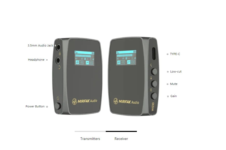 WE10 and WE10 PRO Wireless wireles Microphone System 2.4 GHz