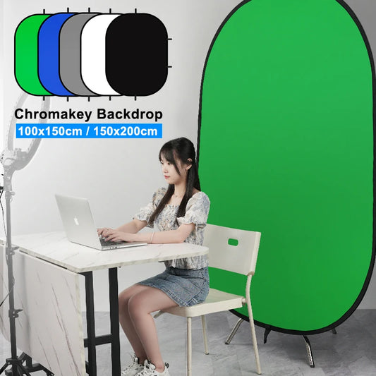 100x150CM/150x200CM  Potable Background Screen Chromakey Light Reflector For Photography