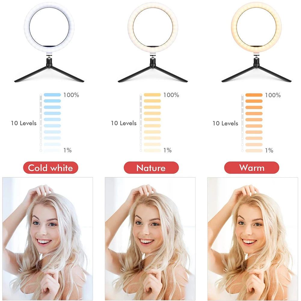 0.6 LED Selfie Ring Light USB