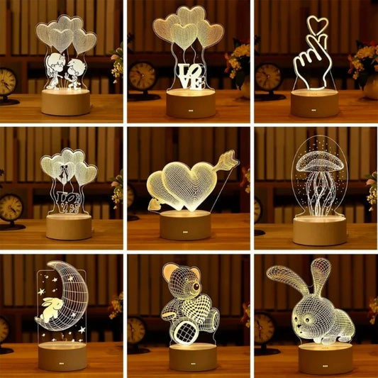 3D LED Decor Night light Lamp Gift For Children