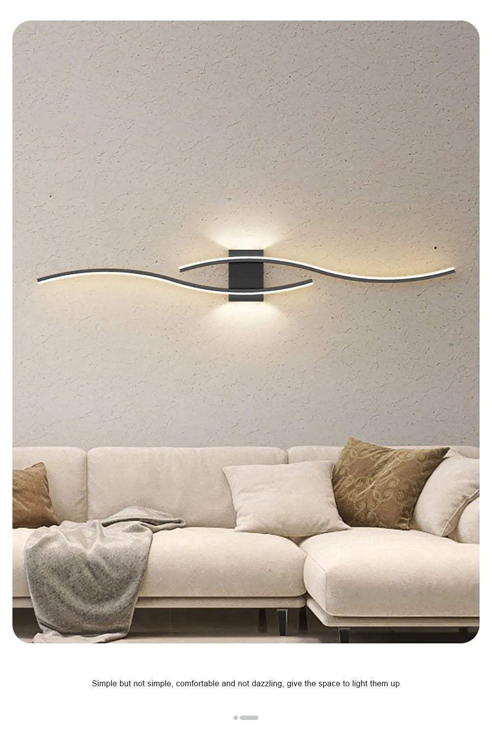 Moder LED Wall Lamp Long Strip led Wall Sconce Living Room TV Background Decor Bedroom Stair Home Indoor Lighting Fixture